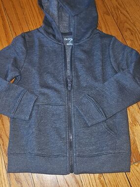 Cat & Jack Gray Kids Zip-Up Hoodie- New Never Worn 5T